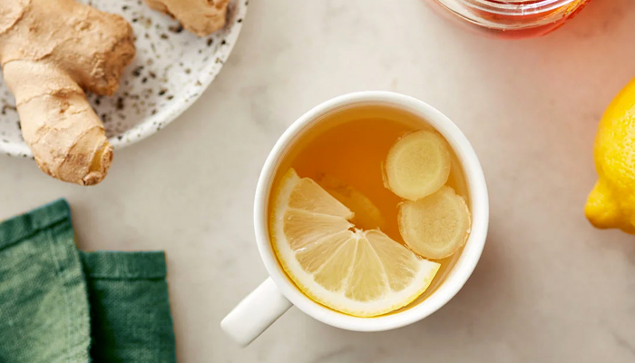 чай с имбирём и лимоном