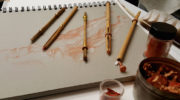 рисование итальянским карандашом сангина
